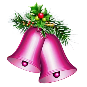 Pink Christmas Bells Png Aho PNG Image