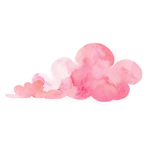 Pink Cloud Watercolor Texture Png 06252024 PNG Image