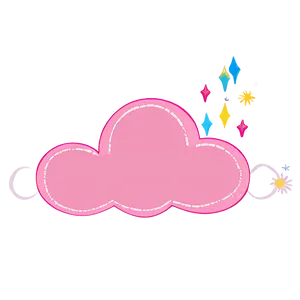 Pink Cloud Whimsical Design Png 06252024 PNG Image