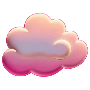 Pink Cloud With Golden Sunset Png Knd72 PNG Image