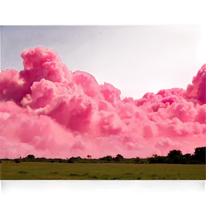 Pink Clouds Skyline Png Uxj23 PNG Image