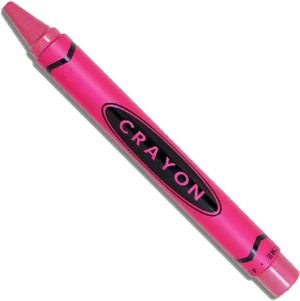 Pink Crayon Closeup PNG Image