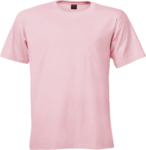 Pink Crewneck T Shirt Mockup PNG image with transparent background