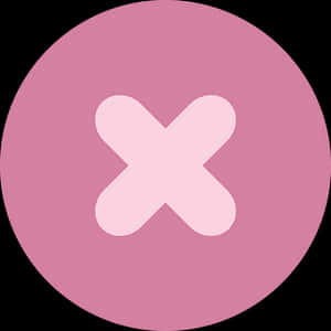 Pink Cross Circle Icon PNG image with transparent background