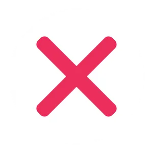 Pink Cross White Circle Icon PNG Image