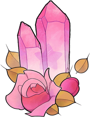 Rose Quartz Crystal - Rose Quartz Steven Universe Tattoo, HD Png Download PNG image with transparent background