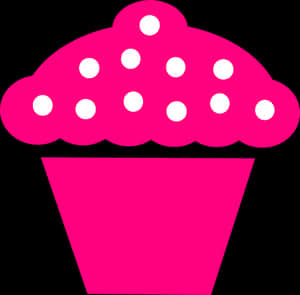 Pink Cupcake Clipart PNG image with transparent background