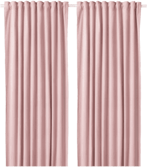 Pink Curtains Hanging PNG with transparent background