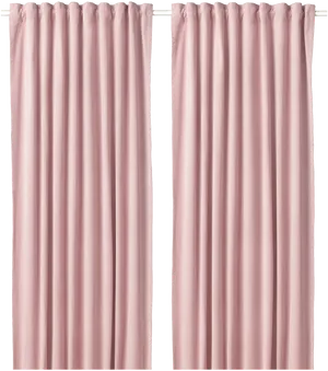 Pink Curtains Hanging PNG Image