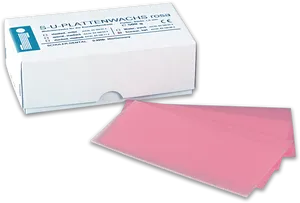 Pink Dental Wax Sheetswith Packaging PNG Image