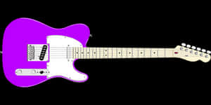 Pink Electric Guitar Illustration PNG image with transparent background