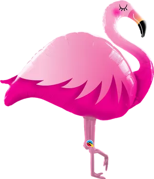 Pink Flamingo Balloon Isolated PNG Image