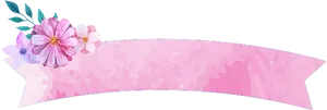 Pink_ Floral_ Banner_ Design PNG Image