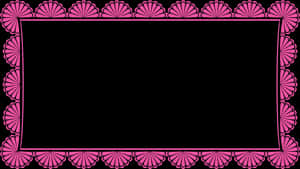 Pink Floral Decorative Frame PNG image with transparent background