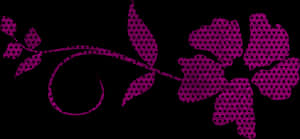 Pink Floral Pattern Graphic PNG image with transparent background