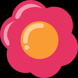 Pink Flower Cartoon Graphic PNG with transparent background