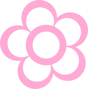 Pink Flower Graphic Design PNG Image