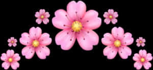 #emoji #crown #pink #flower #corona #emoji #flor #rosa - Iphone Flower Emoji Png, Transparent Png PNG image with transparent background