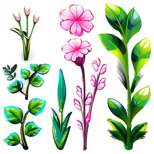 Pink Flowers Cartoon Png 91 PNG Image