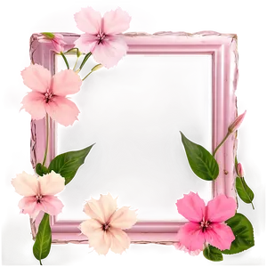 Pink Flowers Frame Png 05242024 PNG Image