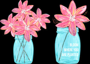 Mason Jar Clipart Transparent Png - Flower Mason Jar Clip Art Free, Png Download PNG with transparent background