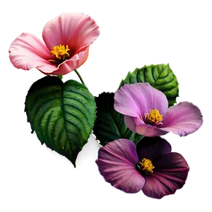 Pink Garden Flowers Png Mfn79 PNG Image