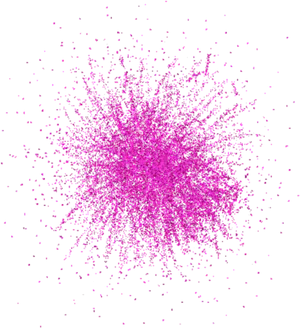 Pink Glitter Explosion Overlay PNG Image