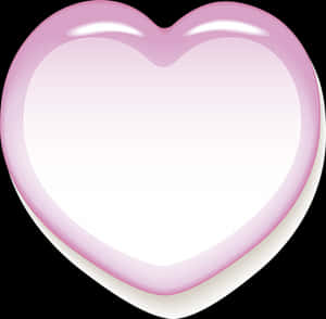 Pink Glossy Heart Frame PNG with transparent background