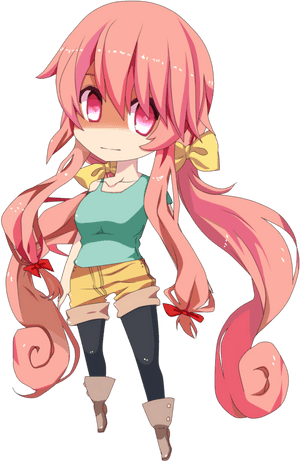 #yandere #yuno Gasai #mirainikki #pelorosa #chibi Yuno - Mirai Nikki Yuno Chibi, HD Png Download PNG image with transparent background