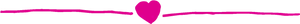 Pink Heart Divider PNG Image