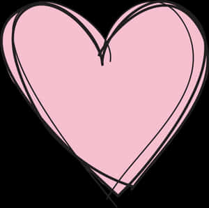Pink Heart Graphic PNG image with transparent background