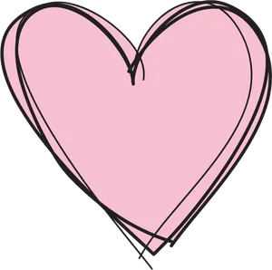 Pink Heart Graphic PNG Image