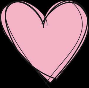 Pink Heart Graphic PNG image with transparent background