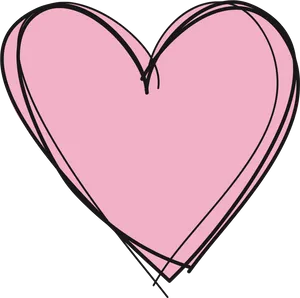 Pink Heart Graphic PNG Image