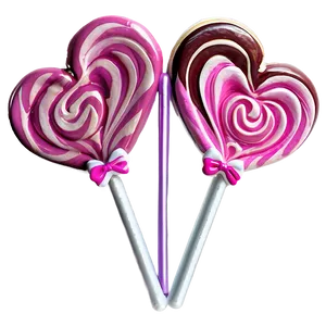 Pink Heart Lollipop Png Pvs50 PNG Image