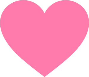 Pink Heart Shape Graphic PNG Image