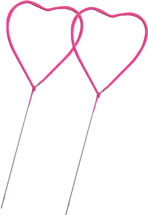 Pink Heart Shaped Balloons Black Background PNG Image