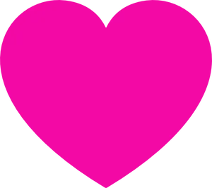 Pink Heart Transparent Background PNG Image