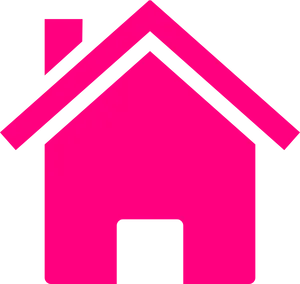 Pink Home Icon PNG Image