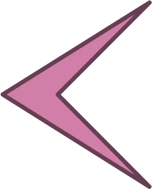 Pink Lightning Bolt Graphic PNG Image