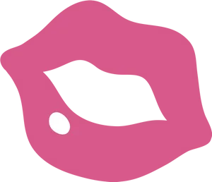 Pink Lips Icon PNG Image