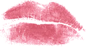 Pink Lipstick Kiss Mark PNG Image