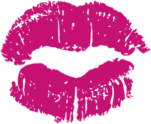 Pink Lipstick Kiss Mark PNG Image