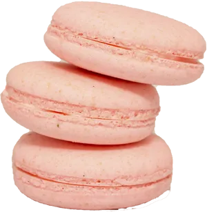 Pink Macarons Stacked PNG Image