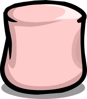 Pink Marshmallow Cartoon PNG image with transparent background