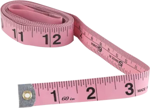 Pink Measuring Tape PNG Image