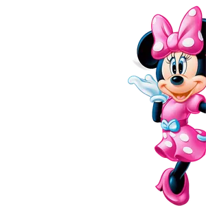 Pink Minnie Mouse Cute Pose Png Xdk PNG Image