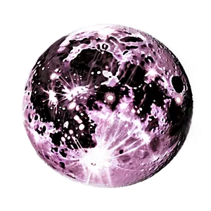 Pink Moon In Sci-fi Setting Png Mdw PNG Image