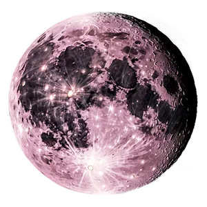 Pink Moon Through Telescope View Png 68 PNG Image