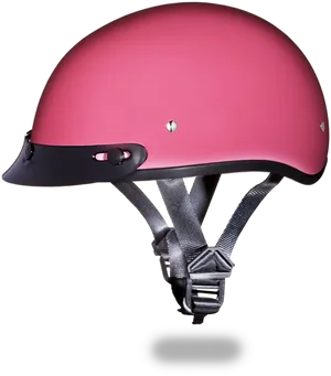 Pink Motorcycle Half Helmet PNG Image